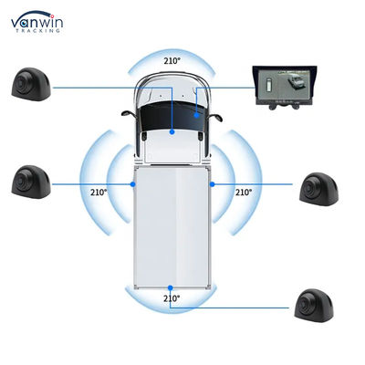 3D HD 1080P 360 دوربین پارکینگ ماشین کامیون دوربین هشدار عقب ماشین دوربین 360 درجه دوربین منظره پرنده از سیستم امنیتی