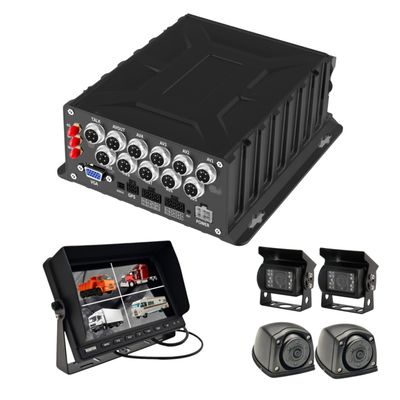 DVR تلفن همراه 8 کانال با هوش مصنوعی با GPS و مدیریت رفتار راننده برای نظارت بر خودرو