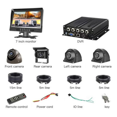 1080P 4CH Mobile DVR با سیم کارت 4G وای فای GPS Video Vehicle Truck CCTV Camera System DVR