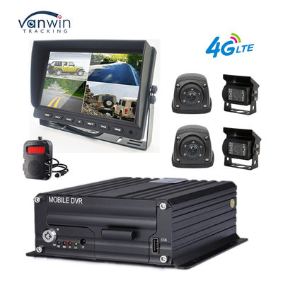 دوربین 1080P 4CH MDVR ضد آب 7 اینچ مانیتور MDVR ضبط کننده 4G GPS دوربین پشتیبان عقب راننده اتوبوس کامیون ماشین کمک به عقب
