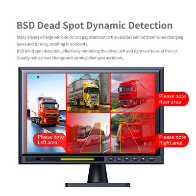 مانیتور نمایشگر عقب DVR اسپلیت 5 کاناله با صفحه نمایش لمسی IPS 10.1 اینچی، کیت دوربین دنده عقب BSD AHD 1080P برای کامیون، اتوبوس، RV