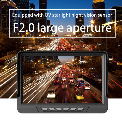 ضبط کننده ویدئویی ماشین هوش مصنوعی صفحه لمسی 7 اینچی IPS با تشخیص نقطه کور و دوربین دید عقب برای کامیون ها و کامیون ها