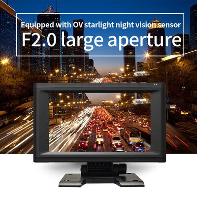 ضبط کننده ویدئویی صفحه لمسی 7 اینچی AI MDVR با قابلیت نظارت پانورامای چهار کاناله و سیستم تشخیص نقطه کور