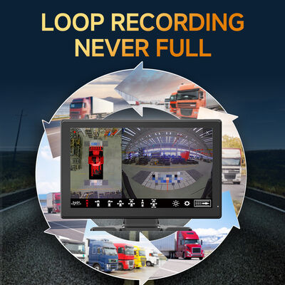 سیستم منظره اطراف AI MDVR با چهار دوربین Fisheye شب دید و ضبط نرخ فریم بالا برای وسایل نقلیه سنگین