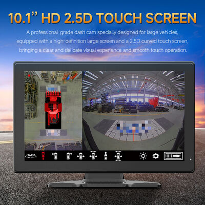 سیستم منظره اطراف AI MDVR با چهار دوربین Fisheye شب دید و ضبط نرخ فریم بالا برای وسایل نقلیه سنگین