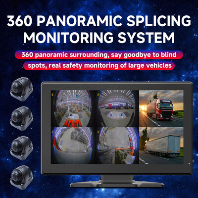 سیستم منظره اطراف AI MDVR با چهار دوربین Fisheye شب دید و ضبط نرخ فریم بالا برای وسایل نقلیه سنگین