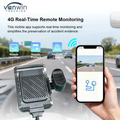 دوربین داشبورد هوشمند 4 کاناله 4G موبایل ضبط کننده ویدئو دیجیتال با ردیابی GPS، دید در شب و نظارت از راه دور ابری