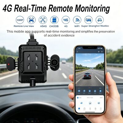 دوربین امنیتی خودرو DVR با دوربین جانبی DMS ADAS BSD برای کامیون / اتوبوس