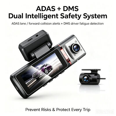 3 کانال HD DVR Dash Cam 4G 4K جلو 1080P کابین عقب GPS ردیابی ADAS DMS مانیتور پارکینگ 24/7 برای ایمنی ناوگان