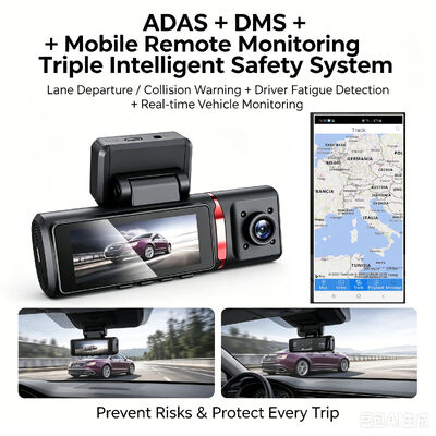 3 کانال HD DVR Dash Cam 4G 4K جلو 1080P کابین عقب GPS ردیابی ADAS DMS مانیتور پارکینگ 24/7 برای ایمنی ناوگان