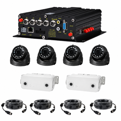 1080P Bus Passenger Counting MDVR Camera, 3D Binocular Bus People Counter, GPS Mobile DVR for Passenger Flow & Safety Monitoring
