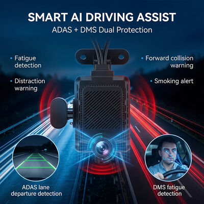 سیستم 4G Dashcam خودروهای تجاری - ردیاب WiFi GPS ضد سرقت با پشتیبانی محیطی RS232