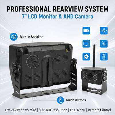 سیستم دوربین 7 اینچی/9 اینچی/10 اینچی بیسیم AHD 1080P با نمایشگر لمسی کیت دوربین دید عقب فعال 2K