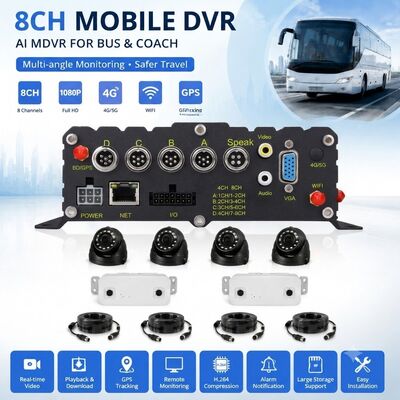 AI موبایل DVR با دوربین شمارش مسافر برای سیستم نظارت ناوگان اتوبوسرانی