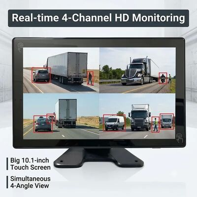 4CH AI BSD سیستم نظارت بر ایمنی فورتکلفت دوربین 1080P / صفحه نمایش و چراغ هشدار LED / مناسب برای ماشین آلات سنگین