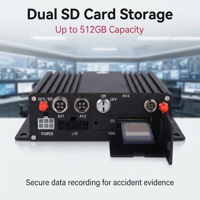 ردیابی جیپیاس خودرو SD Card Mobile Black Box Recorders H.264 Monitoring زمان واقعی