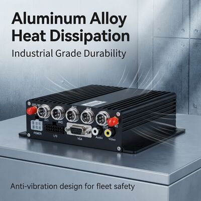 دستگاه دی وی آر موبایل ۴ کاناله با ردیاب GPS و دوربین خودرو ۱۰۸۰P برای سیستم امنیتی اتوبوس