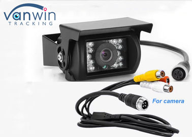 دوربین پشتیبان ضد آب 4pin HD برای کامیون / اتوبوس / ون با 18 قطعه IR چراغ پشتیبان 4pin HD ضد آب دوربین برای کامیون