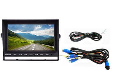 مانیتور 360 درجه امنیت TFT خودرو، صفحه نمایش 7 اینچی صفحه نمایش اتومبیل مانیتور SD کارت ذخیره سازی