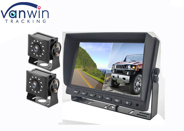 7' 9' 10' 2 Splits AHD Car Display TFT Monitor برای ضبط ویدیوی 2 کانال