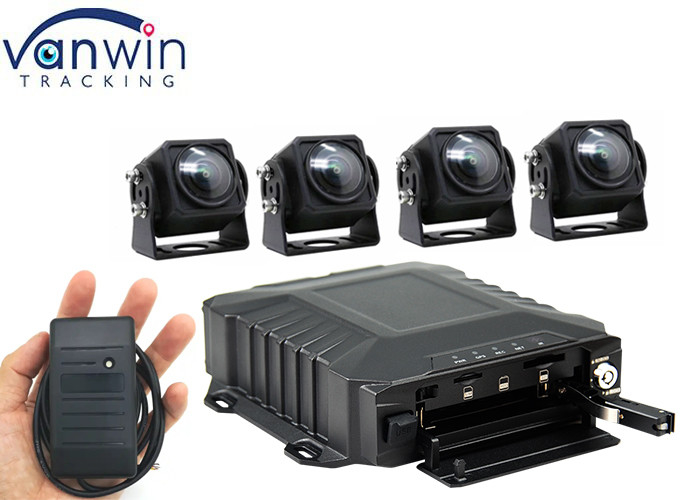 3g/4g Wifi HDD ردیابی 4/8 کانال کیت های DVR همراه با RFID برای تاکسی کامیون ماشین اتوبوس