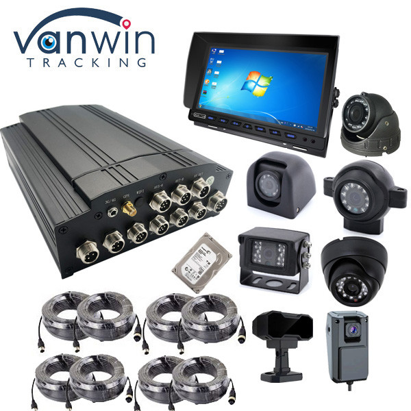 4G 5G 1080P 8 کانال سیستم دوربین DVR تلفن همراه برای اتوبوس مدرسه با نرم افزار رایگان مشتری