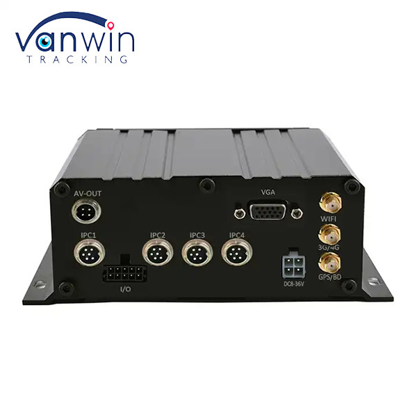 H.264 HDD 1080P 4CH MNVR کامیون اتوبوس ریموت 3G 4G GPS وای فای شبکه خودرو نظارت NVR تلفن همراه
