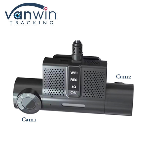 2CH پلت فرم رایگان Dash Cam DVR Mobil 4G GPS MDVR با زاویه عمودی 180 درجه