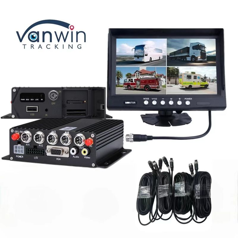 Smart 4CH/8CH H.265 SD 1080P Mobile DVR برای جستجوی ویدئویی و محدوده دمای -20C تا 70C