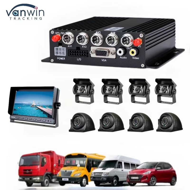 8CH 1080P H.265 HD GPS ثبت کننده DVR تلفن همراه خودرو با خروجی 12 ولت 2.5A و 5 ولت 2A
