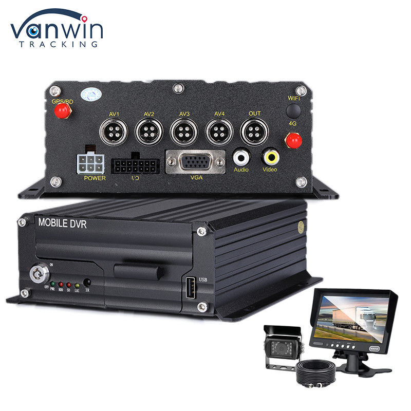 ماشین 1080P H.265 4CH SD Car Mobile DVR Dash Cam Recorder