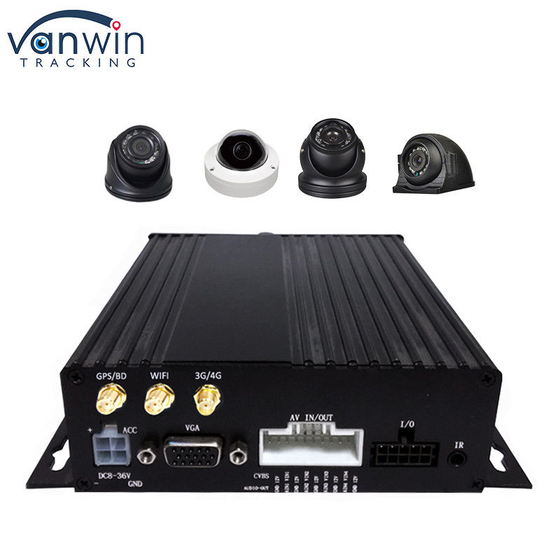 GPS 1080P HD 4CH موبایل DVR کارت SD سامرت WIFI اتوبوس خودرو ضبط کننده ویدیوی دیجیتال