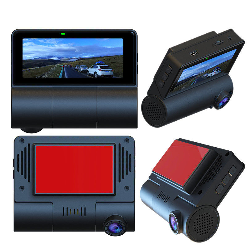 ضبط کننده اتومبیل وای فای GPS دو رکورد نامرئی 1080P دوربین داش اتومبیل با لنز F / NO 1.60