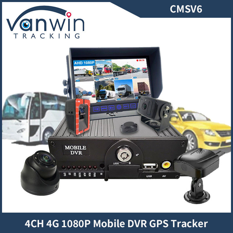 دوربین 4CH دو کارتهای SD GPS MDVR با 4G وای فای موبایل DVR سیستم امنیتی اتوبوس مدرسه