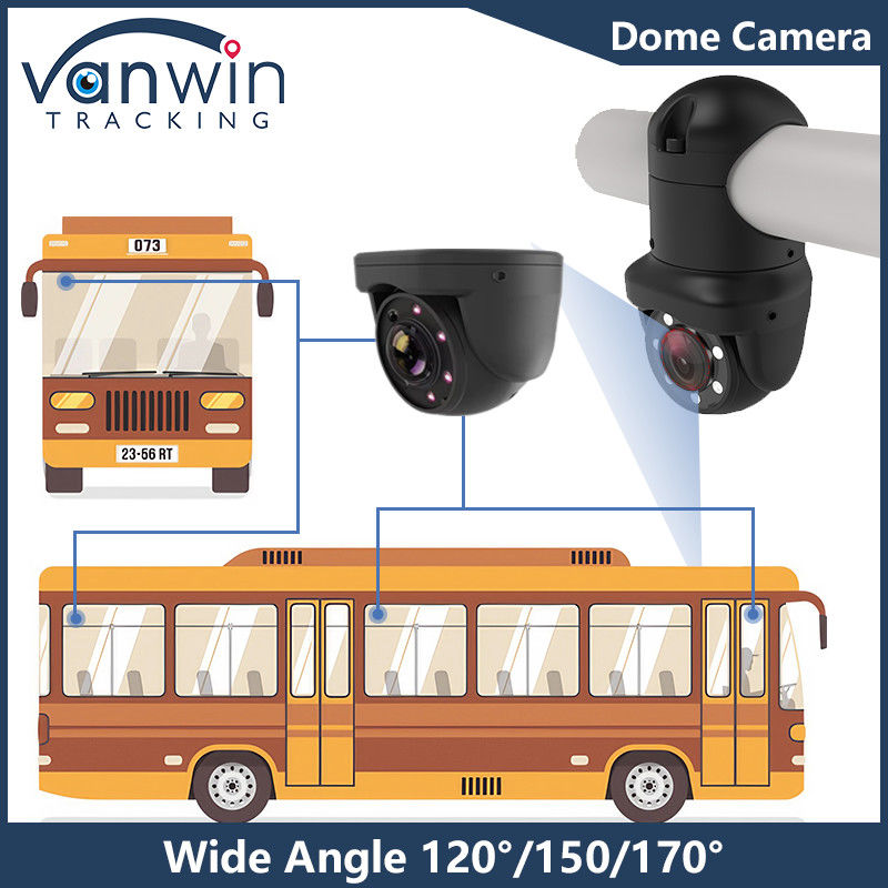 IP69K ضد آب 1080P ضبط کننده MDVR ماشین 170 درجه دوربین نظارت بزرگ زاویه اتوبوس