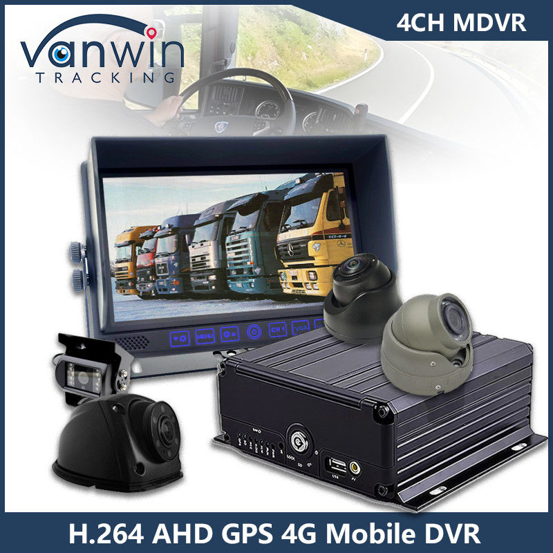4CH GPS 4G WiFi DVR موبایل Full HD 1080P دوربین ماشین HDD Mdvr برای اتوبوس وان کامیون