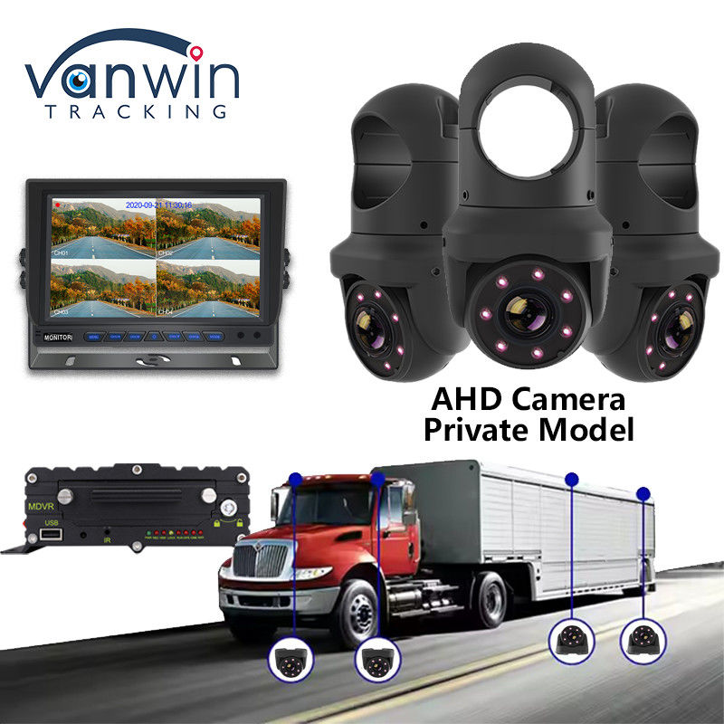 IP69K Full HD Night Vision دوربین گنبد خودرو مدل خصوصی 7 چراغ های IR دوربین ماشین برای اتوبوس ترک
