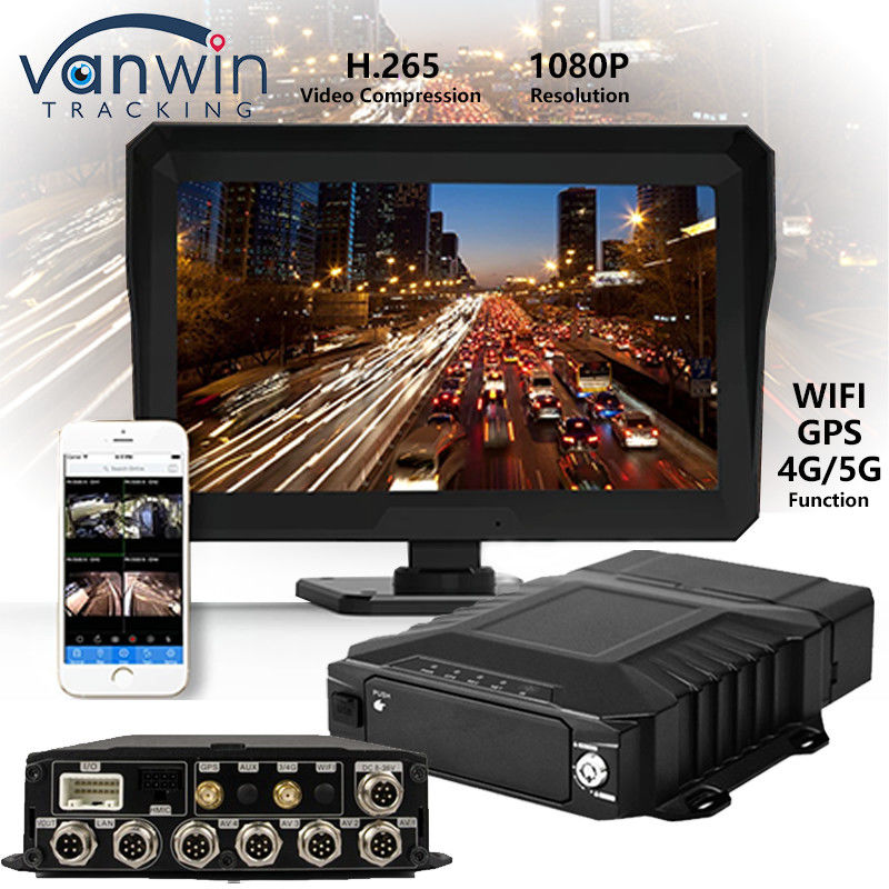8CH 1080P AHD HDD موبایل DVR با 4G GPS MDVR ضبط کننده کامیون سیستم هشدار نظارت امنیتی