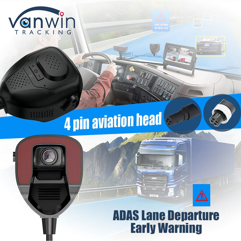 دوربین ADAS جلو خودرو با مانیتور 4G AI ADAS MDVR برای مدیریت ناوگان