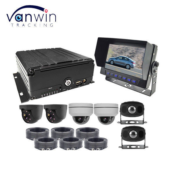 پخش ویدئویی 6ch 4g در زمان واقعی HDD Mdvr 1080p GPS وای فای برای نظارت بر وسایل نقلیه
