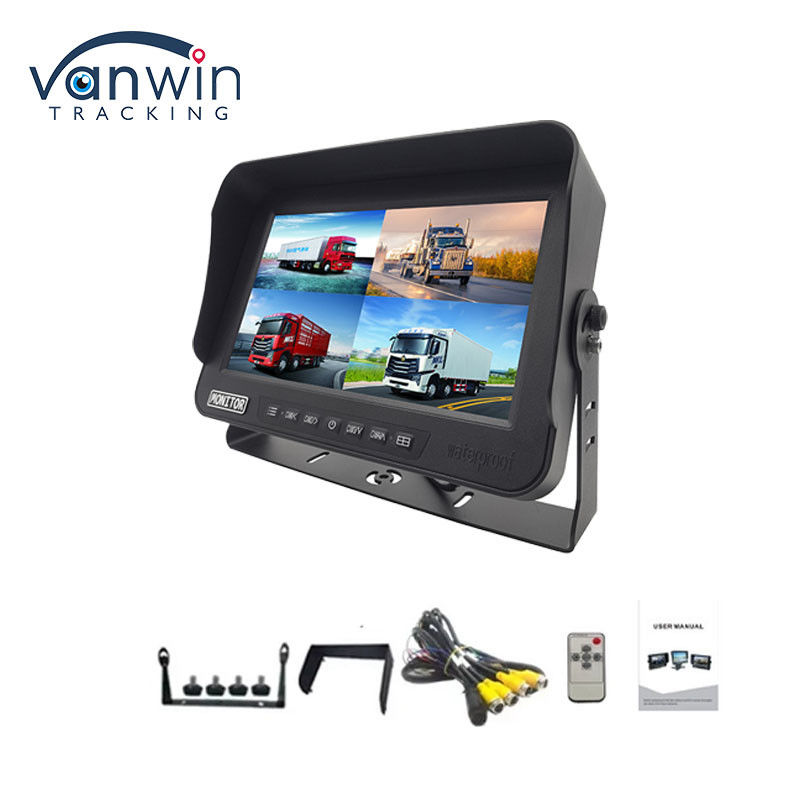 10.1 اینچ AHD 1080P MDVR مانیتور 4 کانال Full HD Waterproof Split Display Monitor برای خودرو