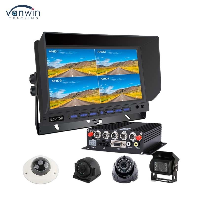 AHD/CVBS چند ویدئو ورودی مخلوط 4 کانال 7 اینچ Split Display Monitor برای خودرو