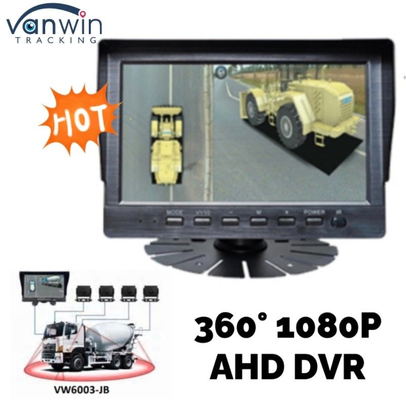 سیستم ضبط دوربین اتومبیل 360 درجه AHD DVR 7 / 9 / 10.1 اینچ برای کامیون ها و اتوبوس ها