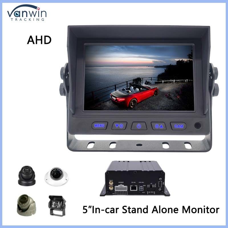 5 اینچ AHD LCD مانیتور ماشین نمایش دیجیتال برای وسایل نقلیه USB GPS برای کامیون های اتومبیل