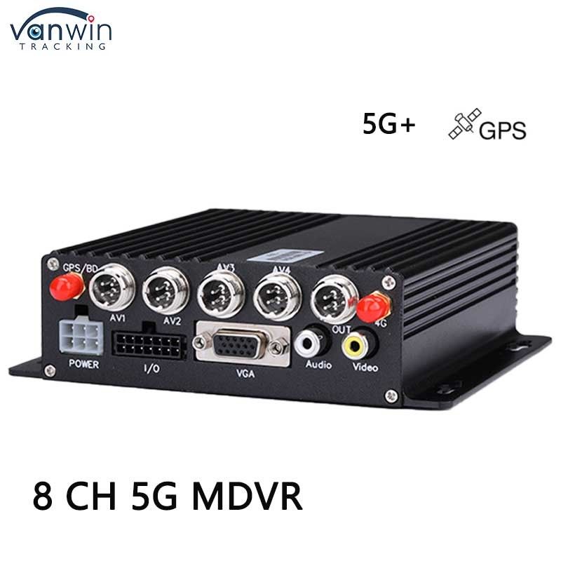 8 کانال DVR ماشین با 5G GPS AHD 1080P دوربین کارت SD ضبط ویدیو برای کامیون اتوبوس