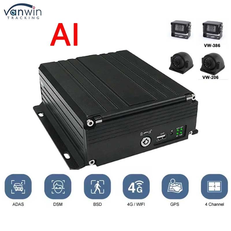 4CH HDD DVR 4G GPS ADAS DMS 1080P HD پشتیبانی OEM / ODM سیستم ویدئویی MDVR برای ماشین کامیون اتوبوس MDVR جعبه سیاه ماشین