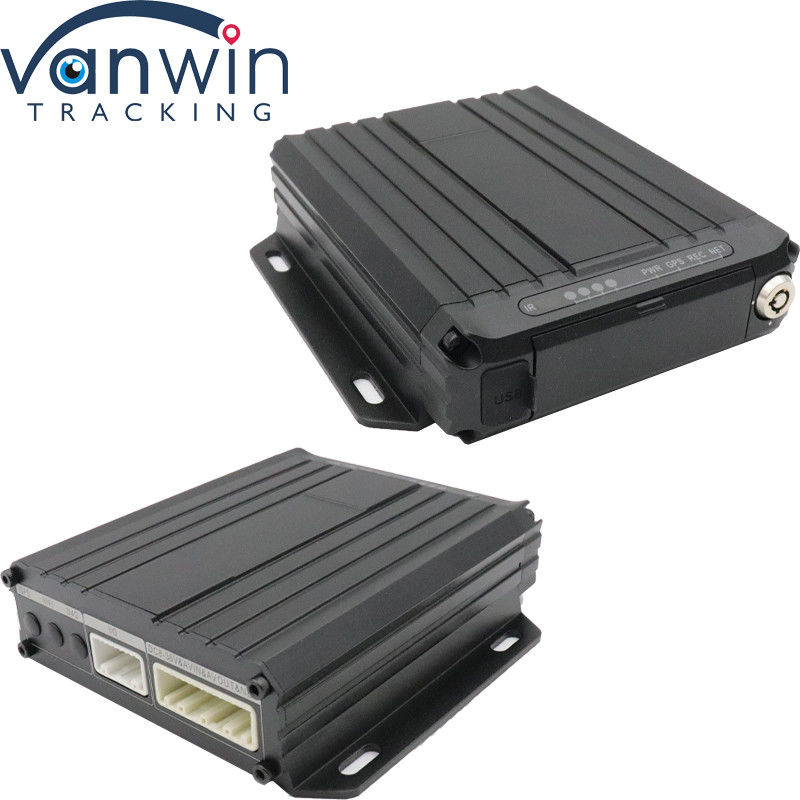 1080P دو کارد SD 4 کانال Dvr تلفن همراه با 4G GPS وای فای دوربین مدار بسته خودرو