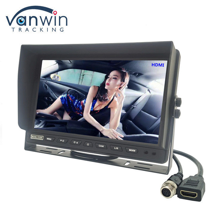 مانیتور تلویزیون ماشین 7 اینچ با وضوح بالا 1024x600 با کانکتور HDMI برای MDVR