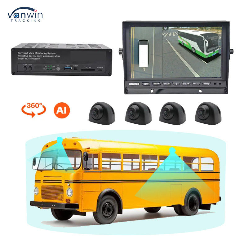 3D HD 1080P 360 دوربین پارکینگ ماشین کامیون دوربین هشدار عقب ماشین دوربین 360 درجه دوربین منظره پرنده از سیستم امنیتی