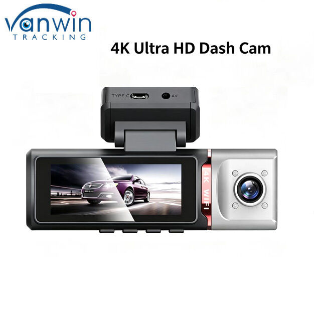 دوربین 3 کاناله AI 4G Dash 4K جلو، ADAS و DMS، ردیابی GPS، مانیتور پارکینگ 24/7